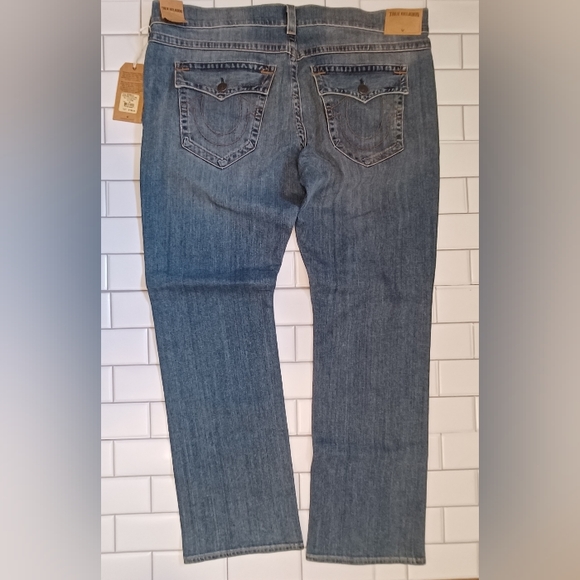 True Religion Men's Billy Bootcut Jeans Flap Pockets Size 44X33 New With Tags - Picture 2 of 6